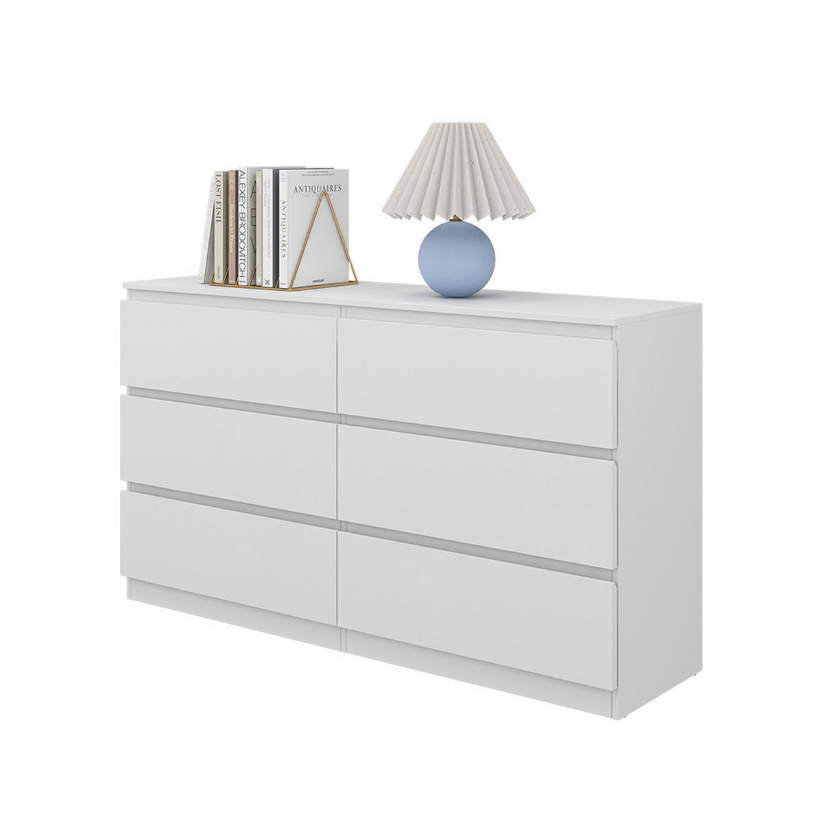 KOMMODE Calisto Weiß 138 x 78.5 cm - Weiß, Holzwerkstoff (39/78.5/138cm) - Vicco