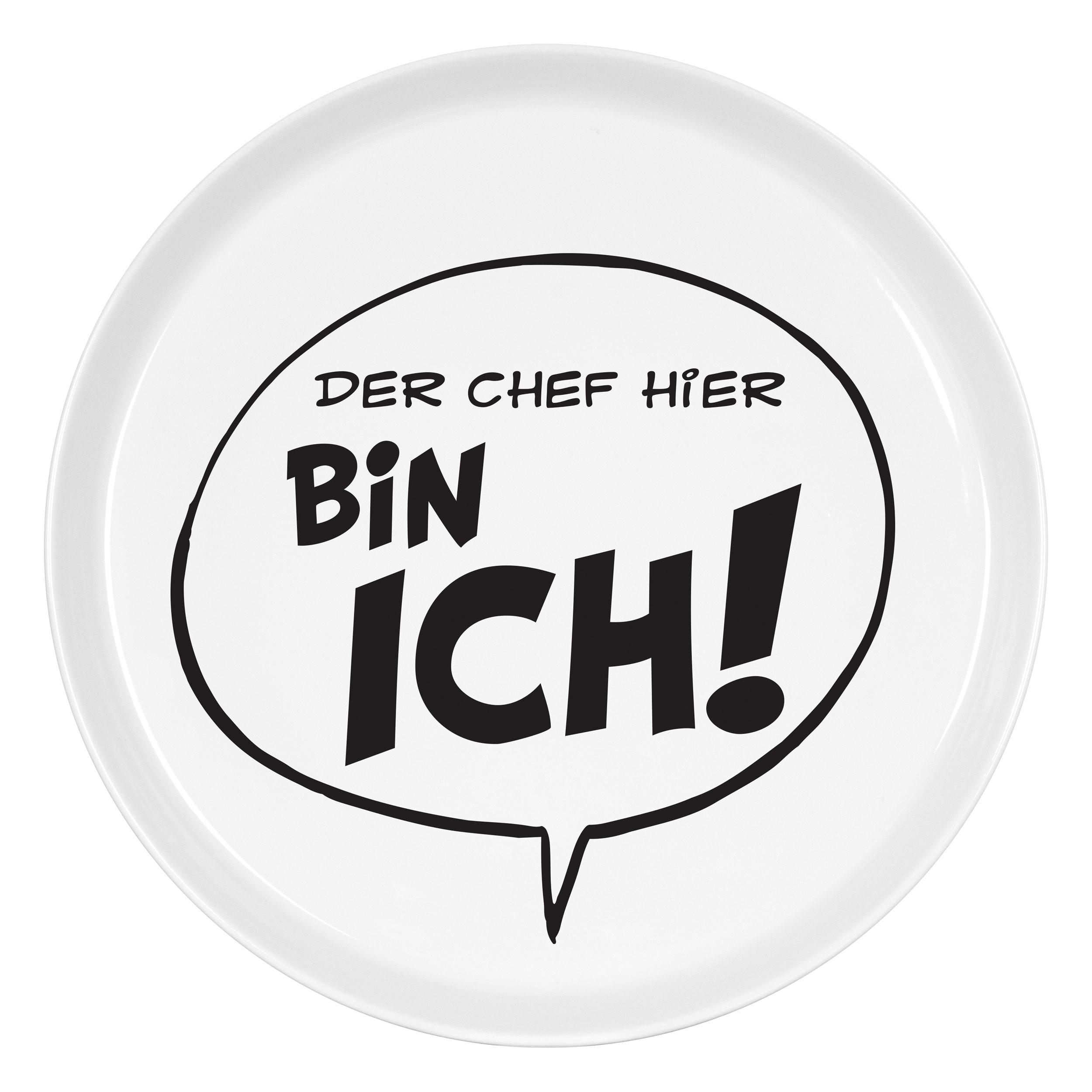 TELLER Coup Asterix - Der Chef hier bin ich - Naturfarben, Keramik (20.2/20.2/2cm) - Könitz