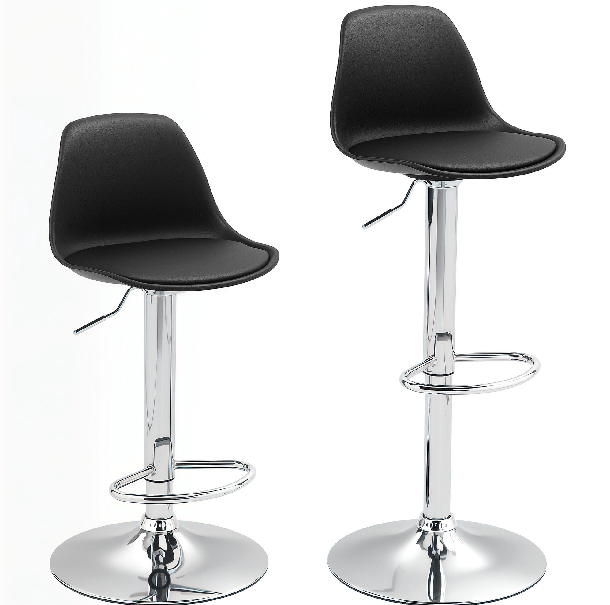 Meubliv Barhocker Schwarz 38x104x42 cm