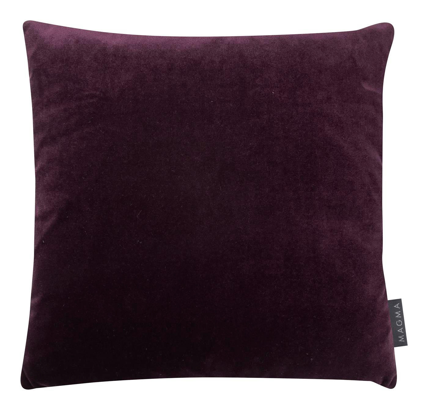 KISSENHÜLLE Raya Streifen Look aubergine - Violett, Textil (45/45cm) - Magma Heimtexx