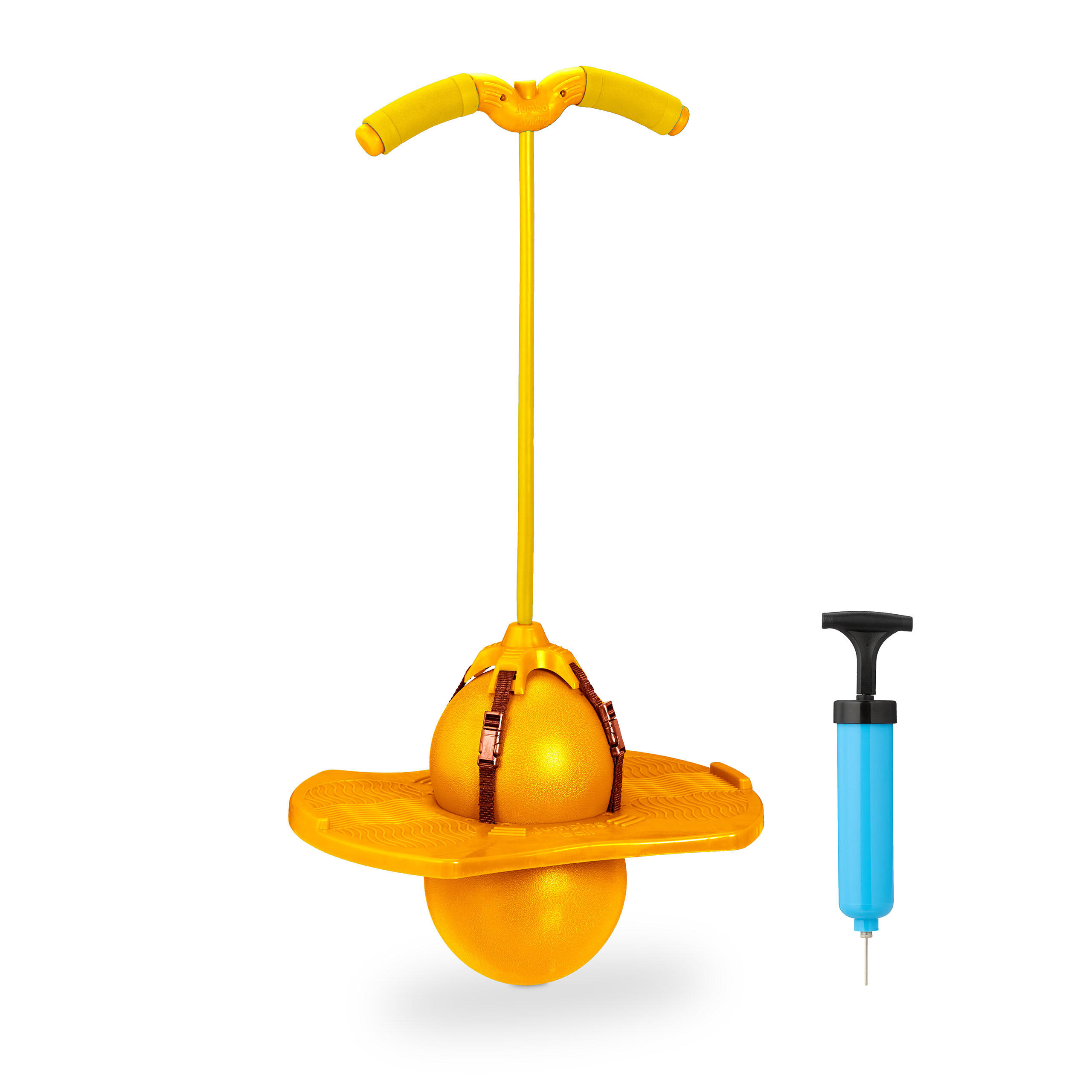 POGO-BALL - Gelb, Kunststoff (39/29cm) - Relaxdays