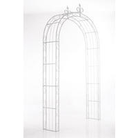 ROSENBOGEN Metall Antik Weiß - Weiß, Metall (148/260/34.5cm) - CLP
