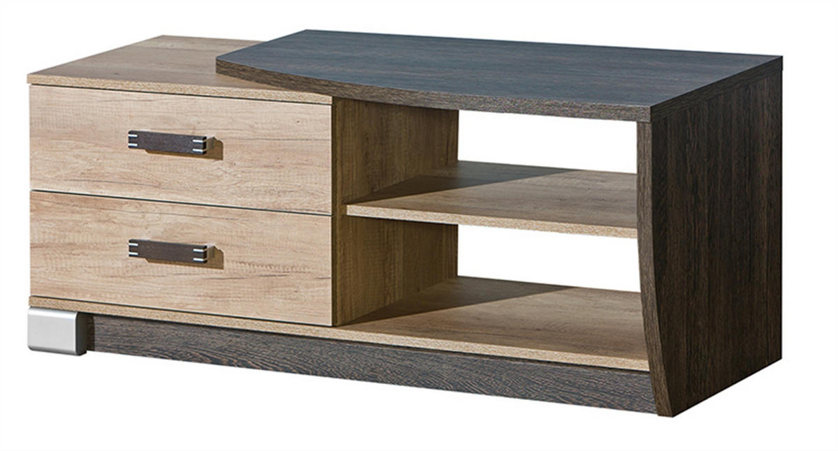 LOWBOARD PALMERO 120/50,5/46 cm, Braun - Eichefarben/Braun, Holzwerkstoff (120/50.5/46cm) - MASSENO