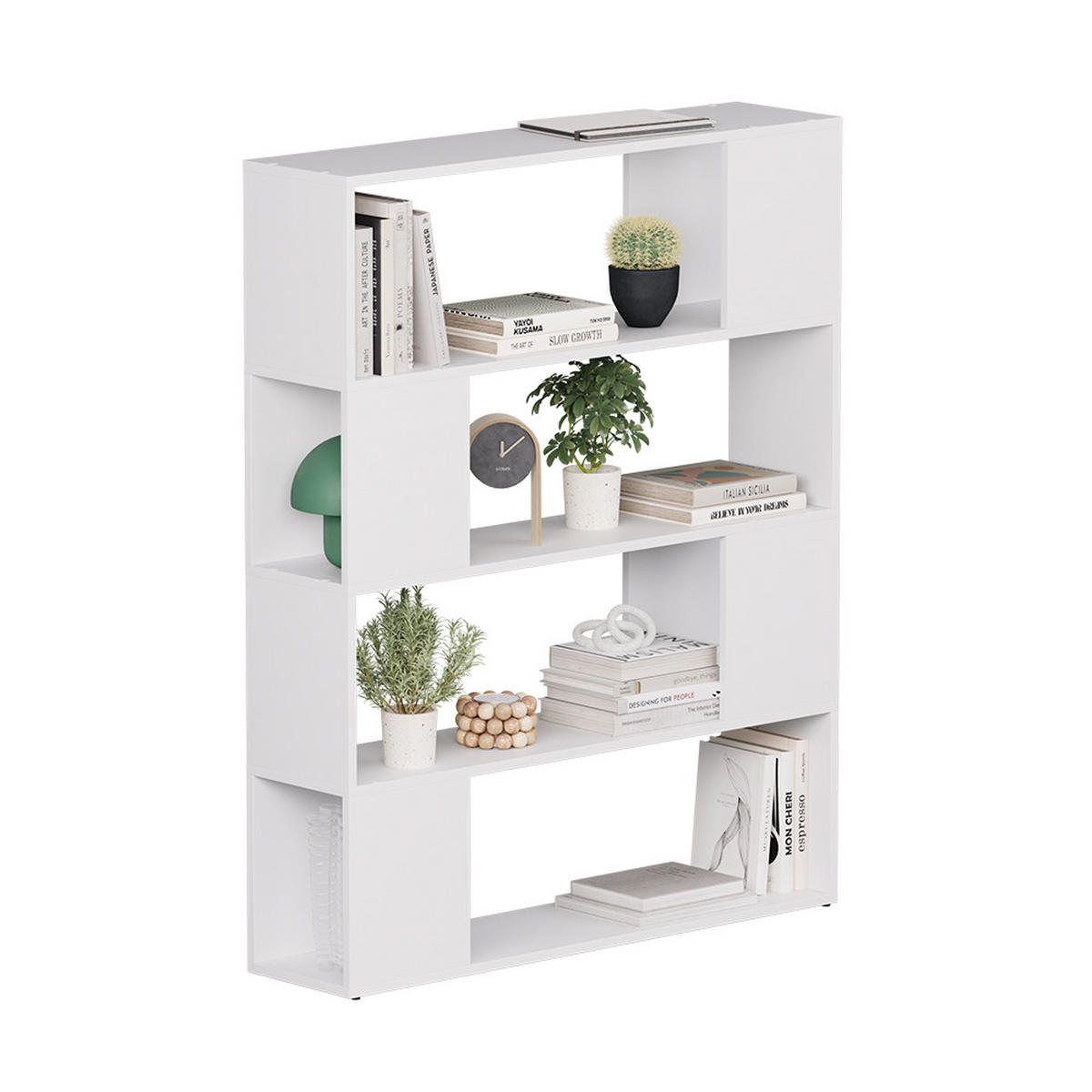 RAUMTEILER Eneos Weiß 100 x 124.5 cm - Weiß, Holzwerkstoff (100/124.5/24cm) - Vicco
