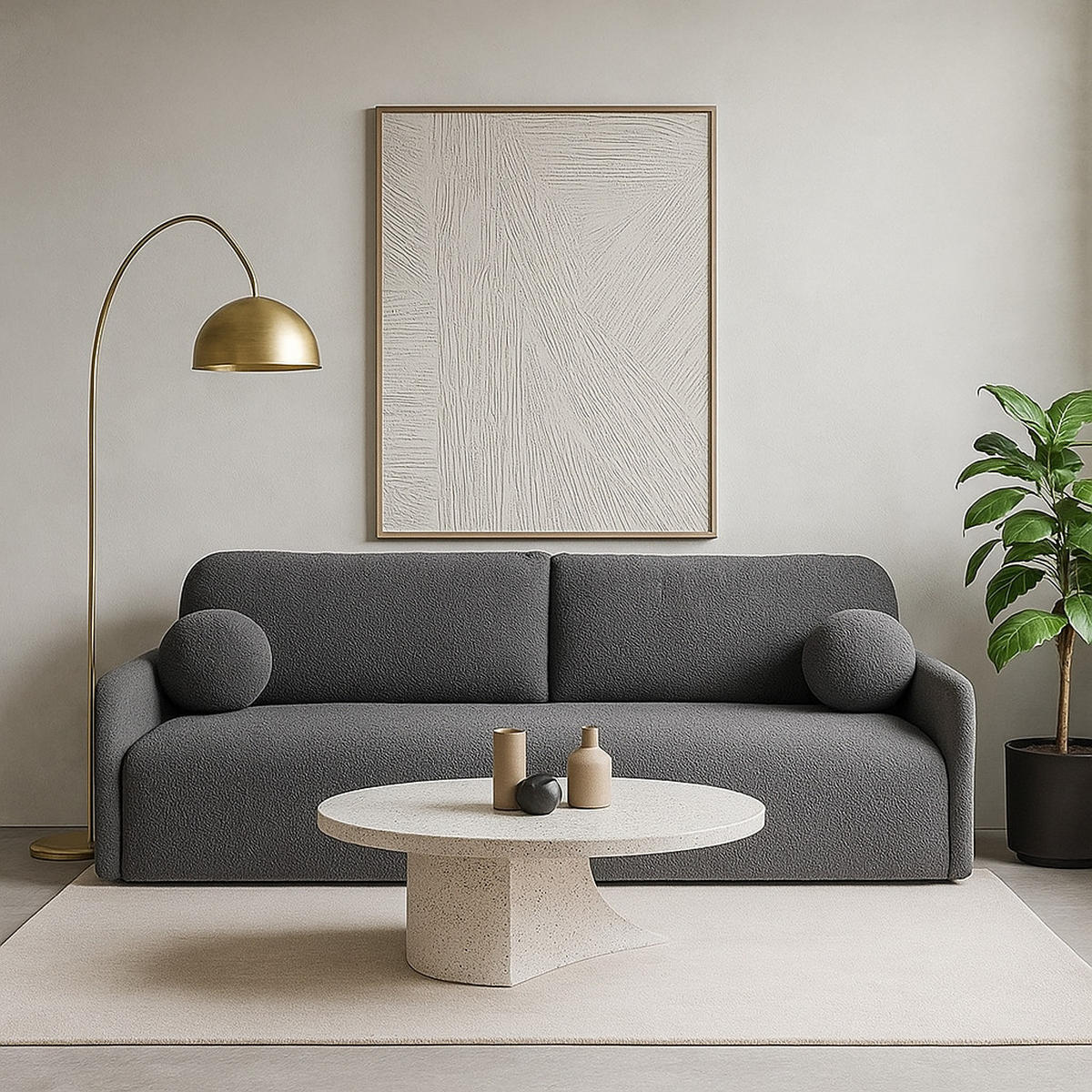 SCHLAFSOFA GLORI mit Bettkasten - QUELLE 92 - Grau, Textil (206/95/87cm) - Dekori_Interiors