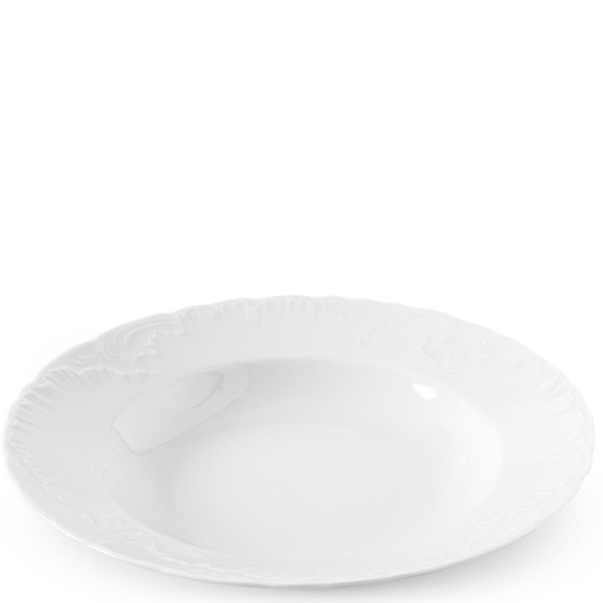 TAFELSERVICE Cmielow Rococo 18-tlg - Weiß, Keramik (25/2/25cm) - KONSIMO®