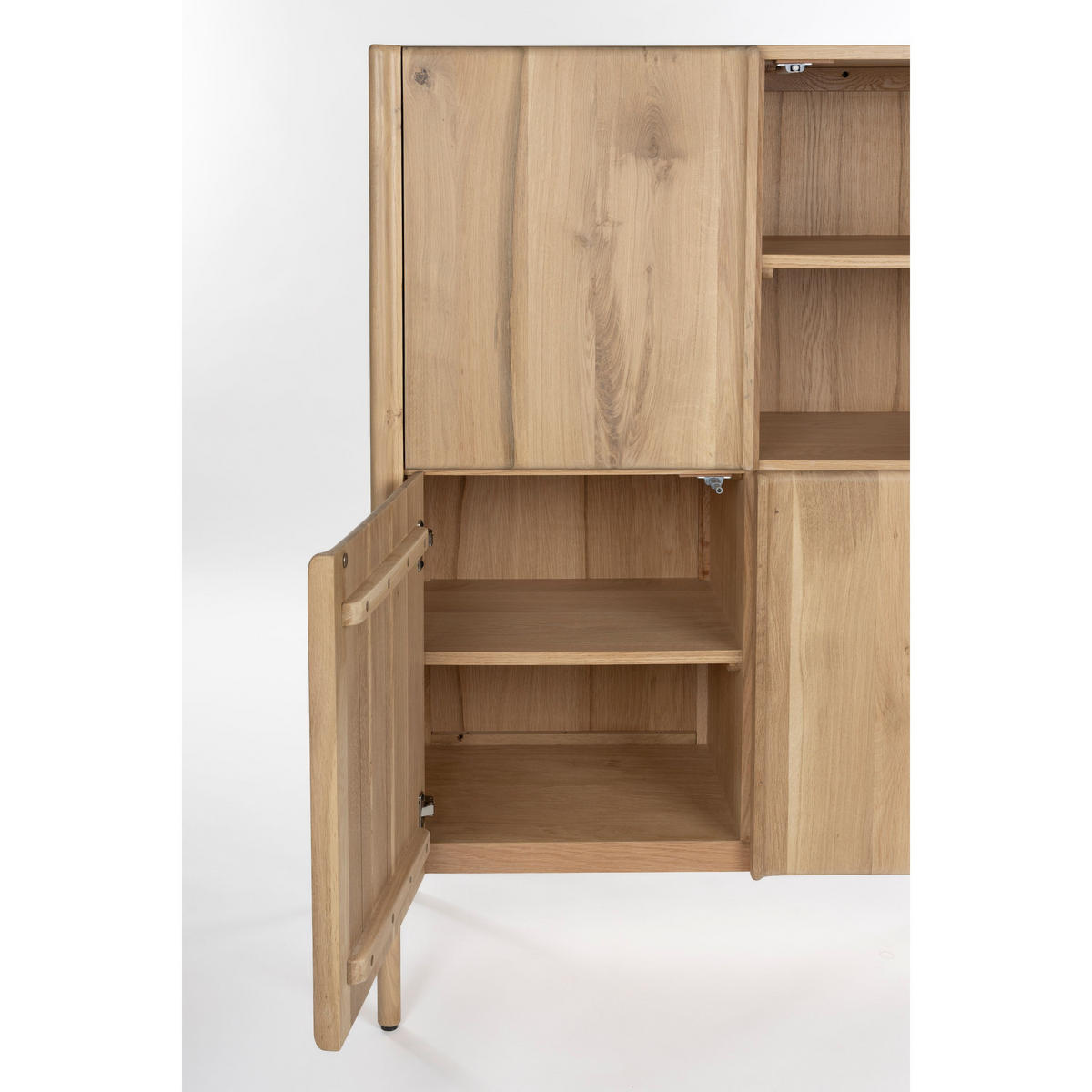 SIDEBOARD Ember Hoch - Naturfarben, Holz (100/130/45cm) - Zuiver
