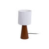 TISCHLAMPE Sheer Cone 15/15/33 cm - Weiß, Naturmaterialien (15/15/33cm) - Leitmotiv