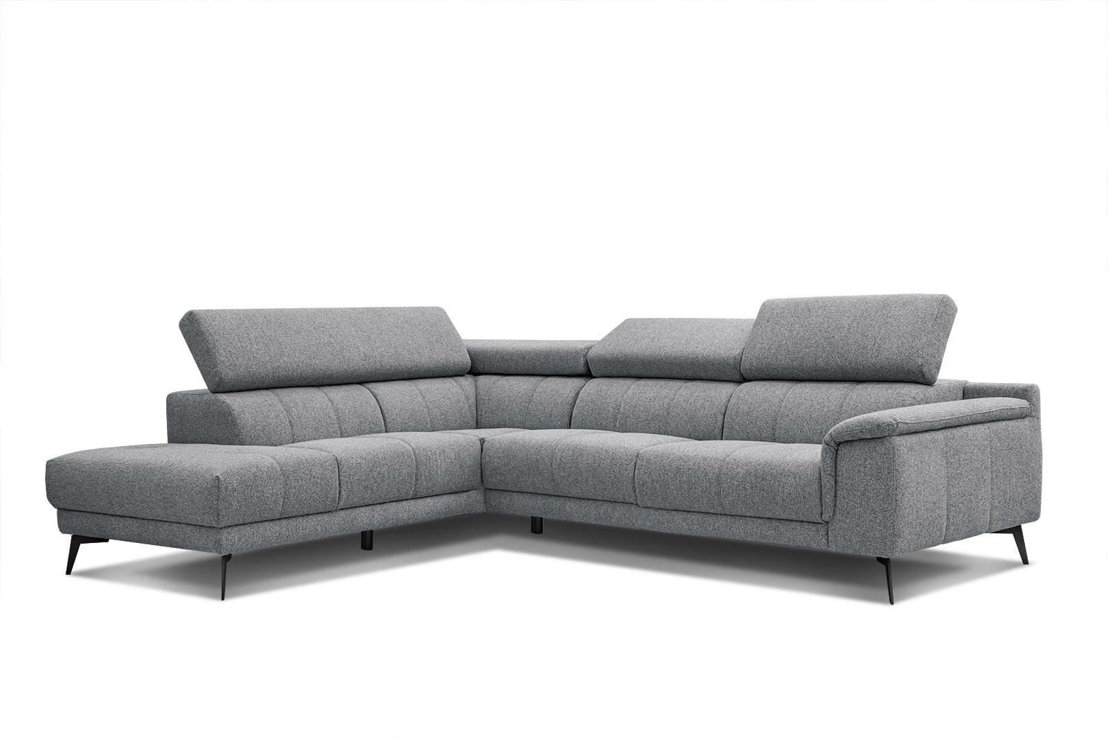 ECKSOFA FIERO 5-Sitzer, olivgrün - Schwarz/Olivgrün, Holzwerkstoff/Textil (158/269cm) - Courtois Laville