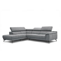 ECKSOFA FIERO 5-Sitzer, olivgrün - Schwarz/Olivgrün, Holzwerkstoff/Textil (158/269cm) - Courtois Laville