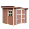 GARTENHAUS 5,9 m² - H231x248x294 cm - Ohne Boden und Seitenwand – M938B-REDWOOD RED - Rot, Holz (236/231/250cm) - Timbela