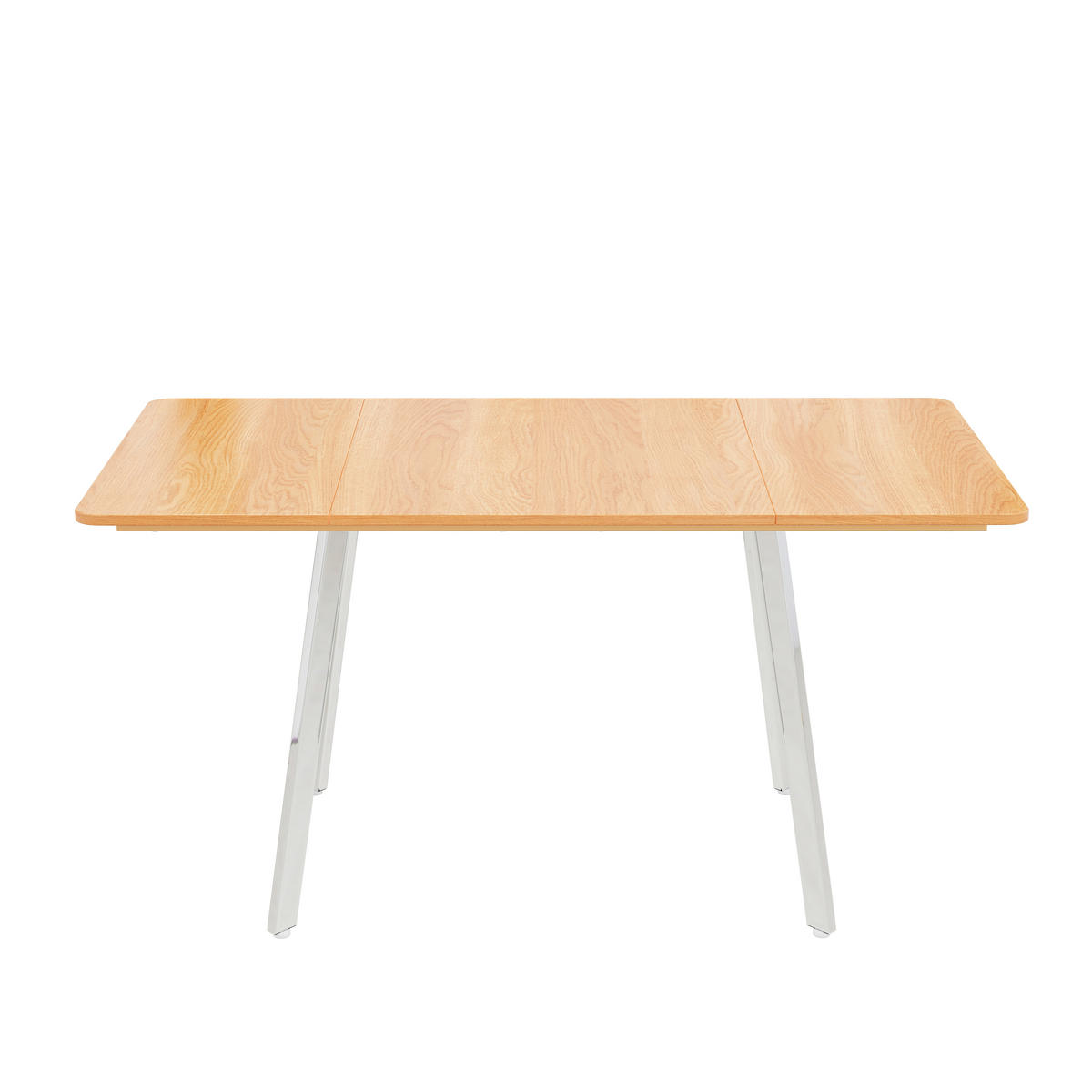 ESSTISCH Holzeffekt 140/80/75 cm - Braun, Holzwerkstoff/Metall (140/80/75cm) - Urban Meuble