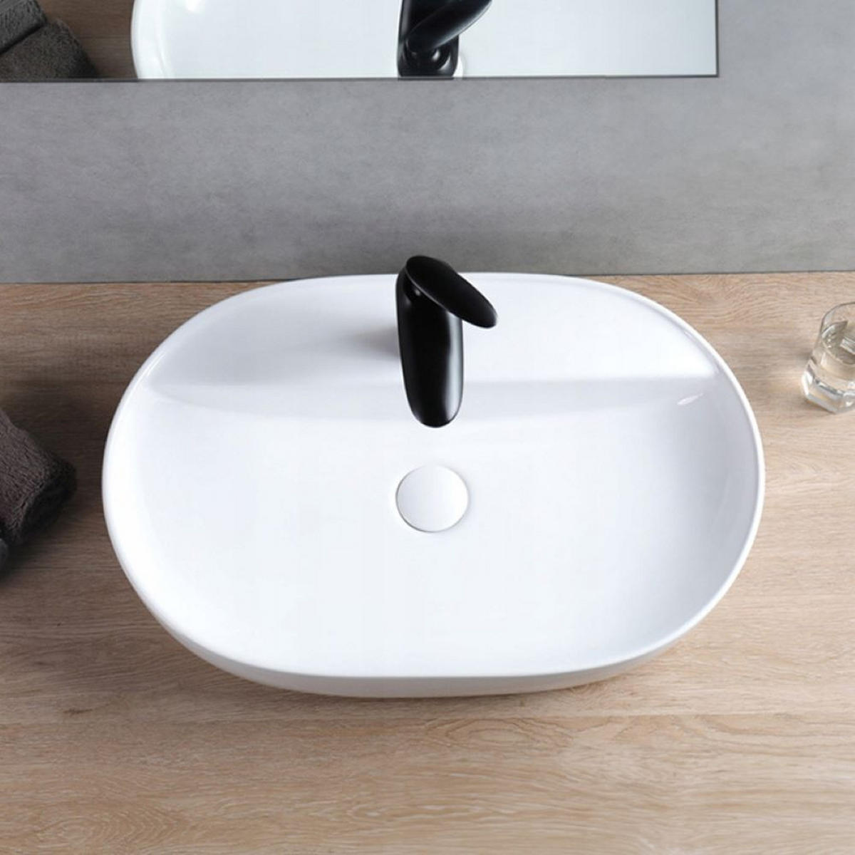 WASCHBECKEN, weiß 60/12/40 cm - Weiß, Keramik (60/12/40cm) - Rexo