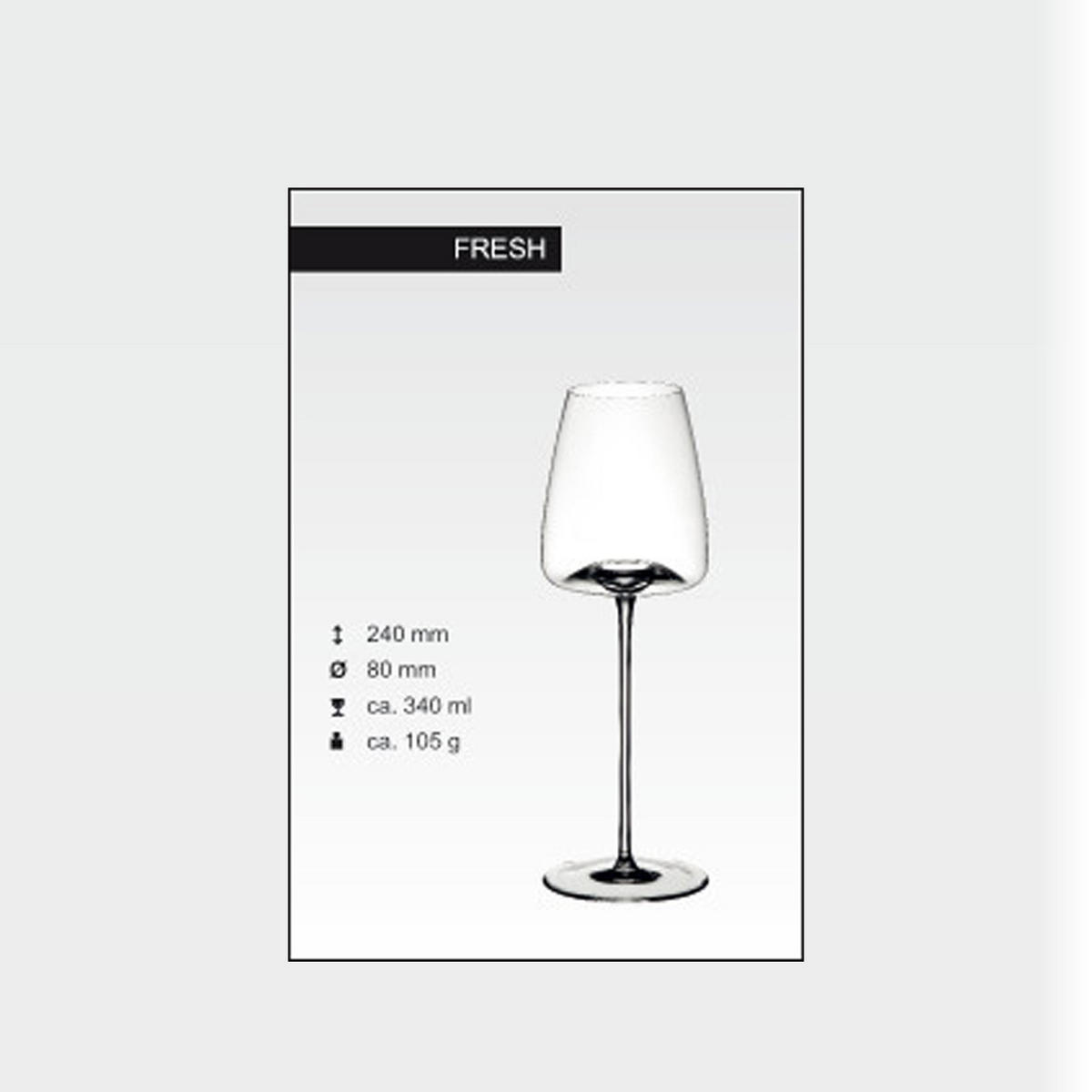 WEINSET Fresh Eddy transparent 3er Set - Transparent, Glas - Zieher