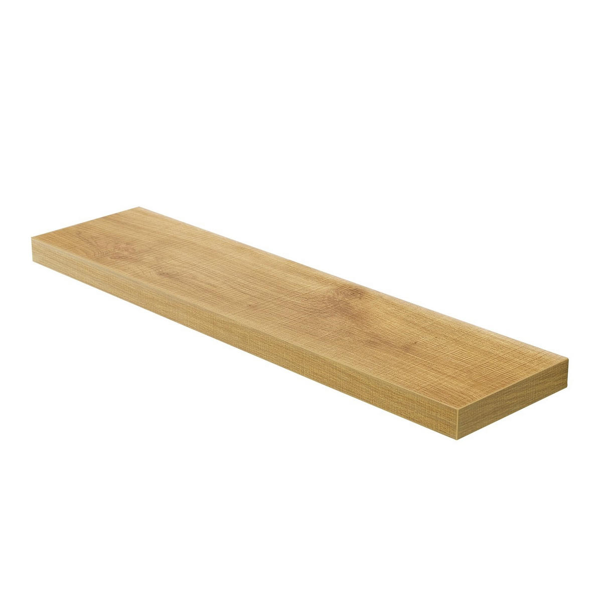 WANDREGAL Holzoptik Honigbraun schwebend 80x20x4 cm - Honig, Holzwerkstoff/Metall (20/3.8/80cm) - Begryf