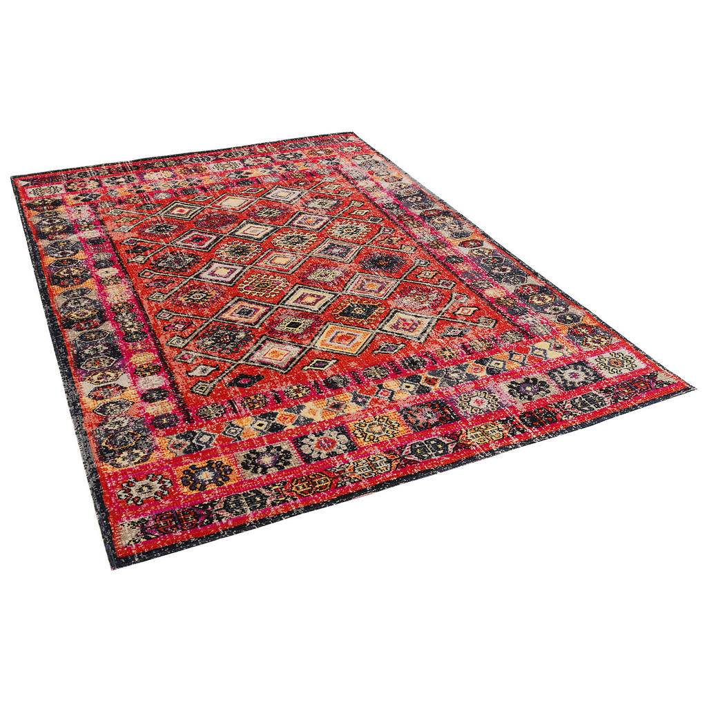 Thumbnail - Pergamon Designer, Rot, Textil, 80x150 cm, Teppiche & Böden, Teppiche, Vintage-Teppiche