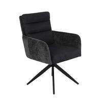 ARMLEHNSTUHL-SET 2 Stück Leandra, XL Sitzbreite - Anthrazit - Anthrazit/Schwarz, Textil/Metall (63/92/69cm) - Hela Vertriebs GmbH