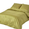 BETTWÄSCHE Premium, Ägyptische Baumwolle, Fadendichte 1000 - Olivgrün, Textil (240/220cm) - Homescapes