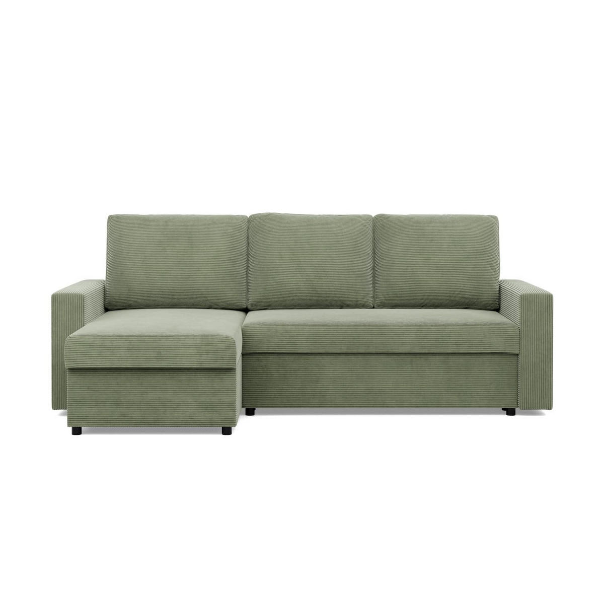 ECKSOFA MIT SCHLAFFUNKTION NEO, Cord - Grün - Hellgrün, Textil (231/140cm) - Mebligo