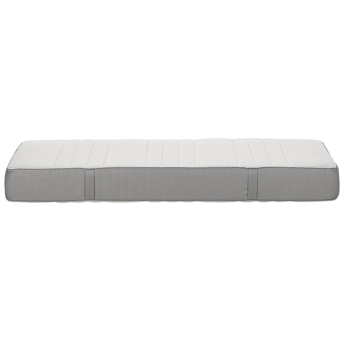 SCHAUMMATRATZE H3/4 Fest 90/200 cm Cheer - Weiß, Textil (90/200cm) - Beliani