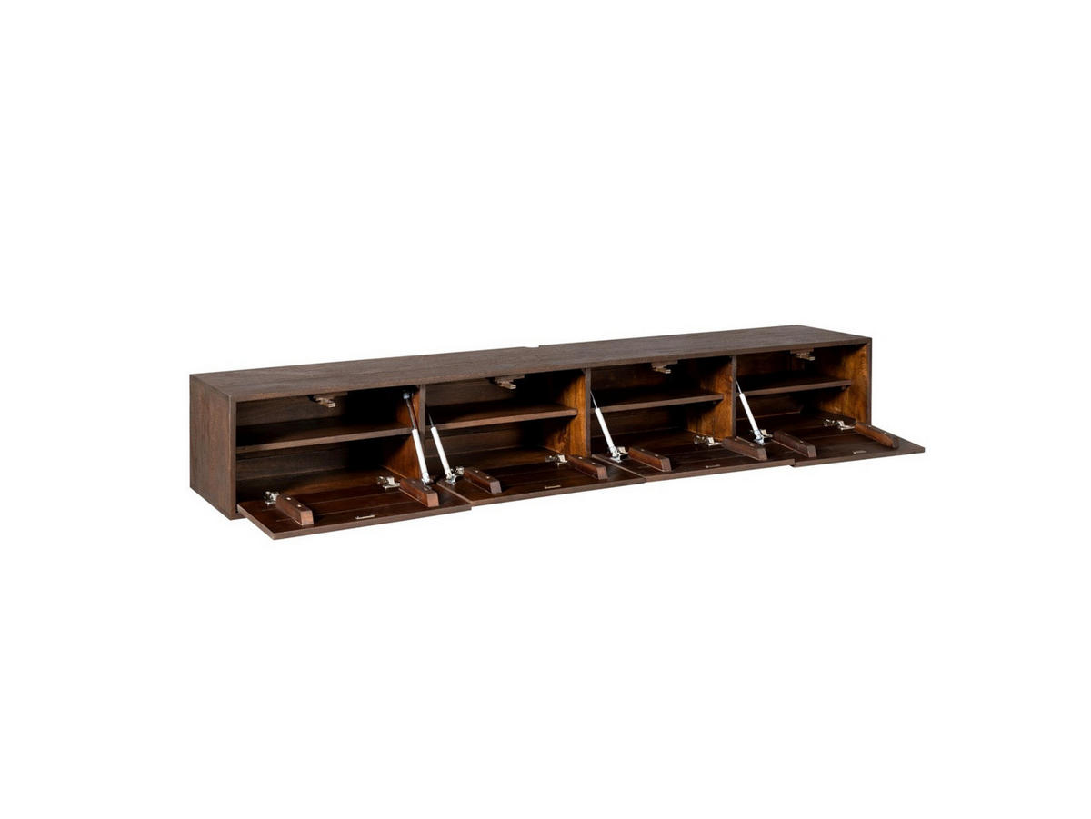 LOWBOARD Quantum Mangoholz 200 cm / 35 cm Braun - Braun, Holz (200/30/35cm) - Villa Möbel