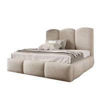 POLSTERBETT BAILEY Bettkasten Lattenrost 200x200 Hellbeige - Creme, Holz (200/200cm) - Furnistar