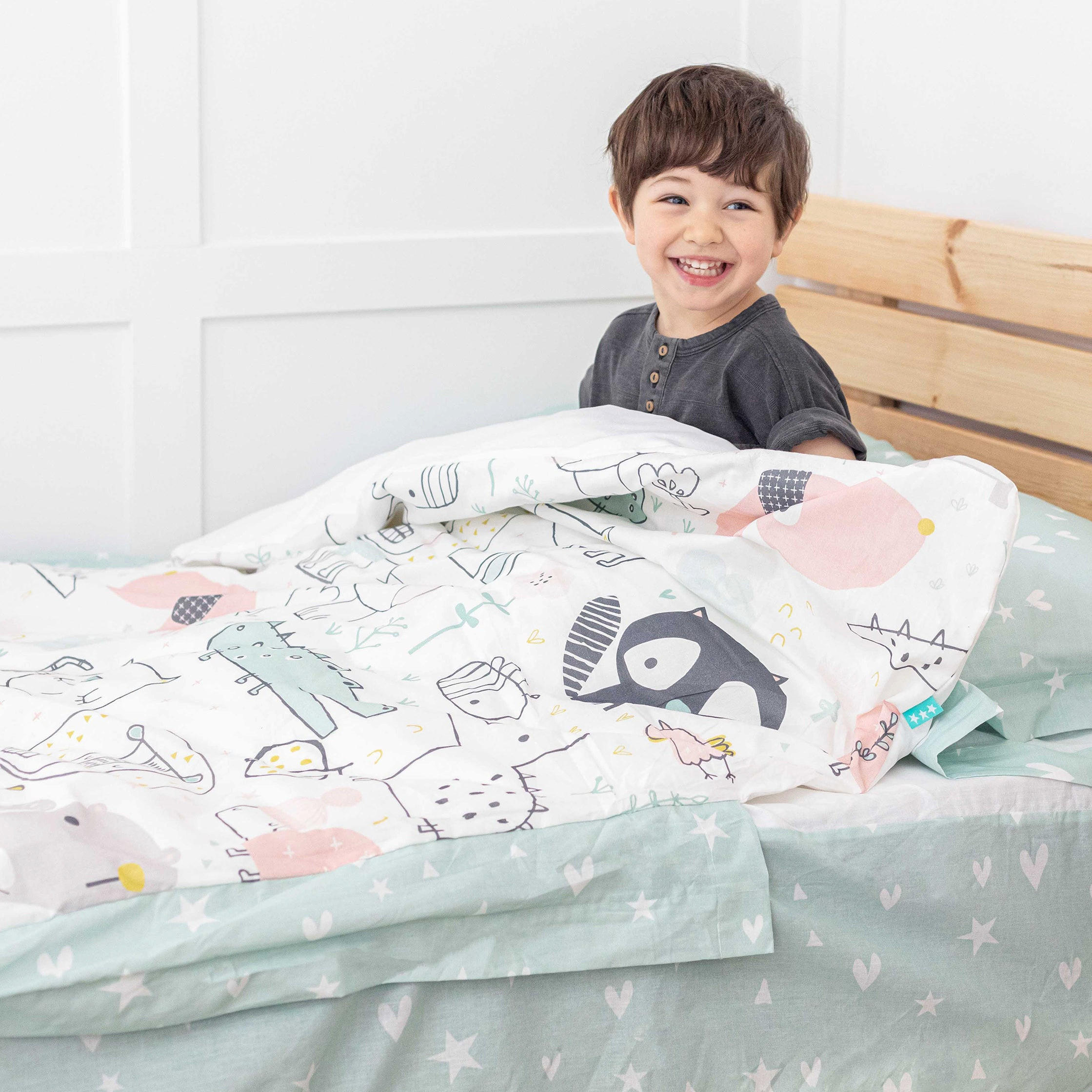 Happy Friday Kinder Mehrfarbig 105x200 cm