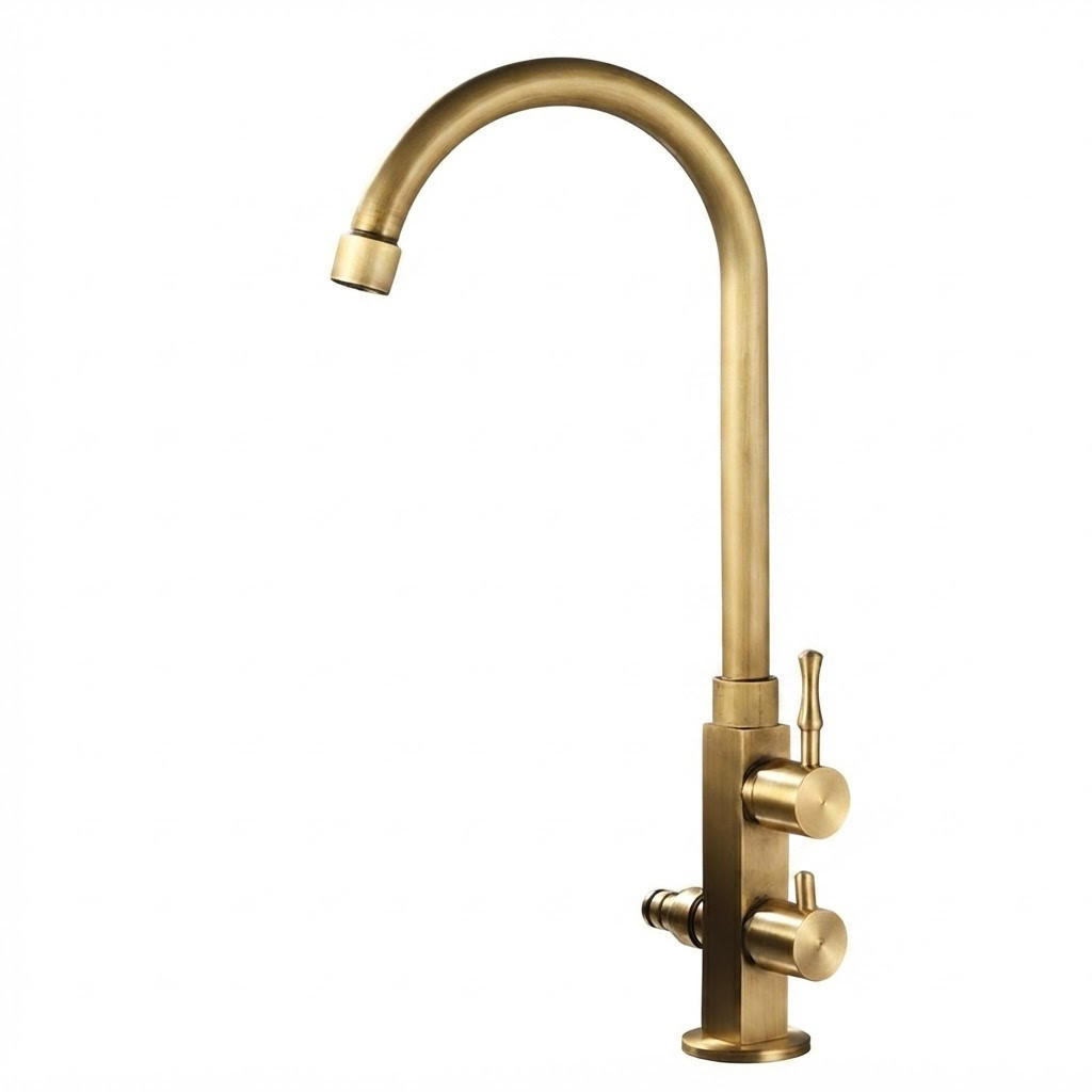 BADEZIMMERARMATUR, 37 x 15 cm, gold - Goldfarben, Metall (51/6/25cm) - Vallsero