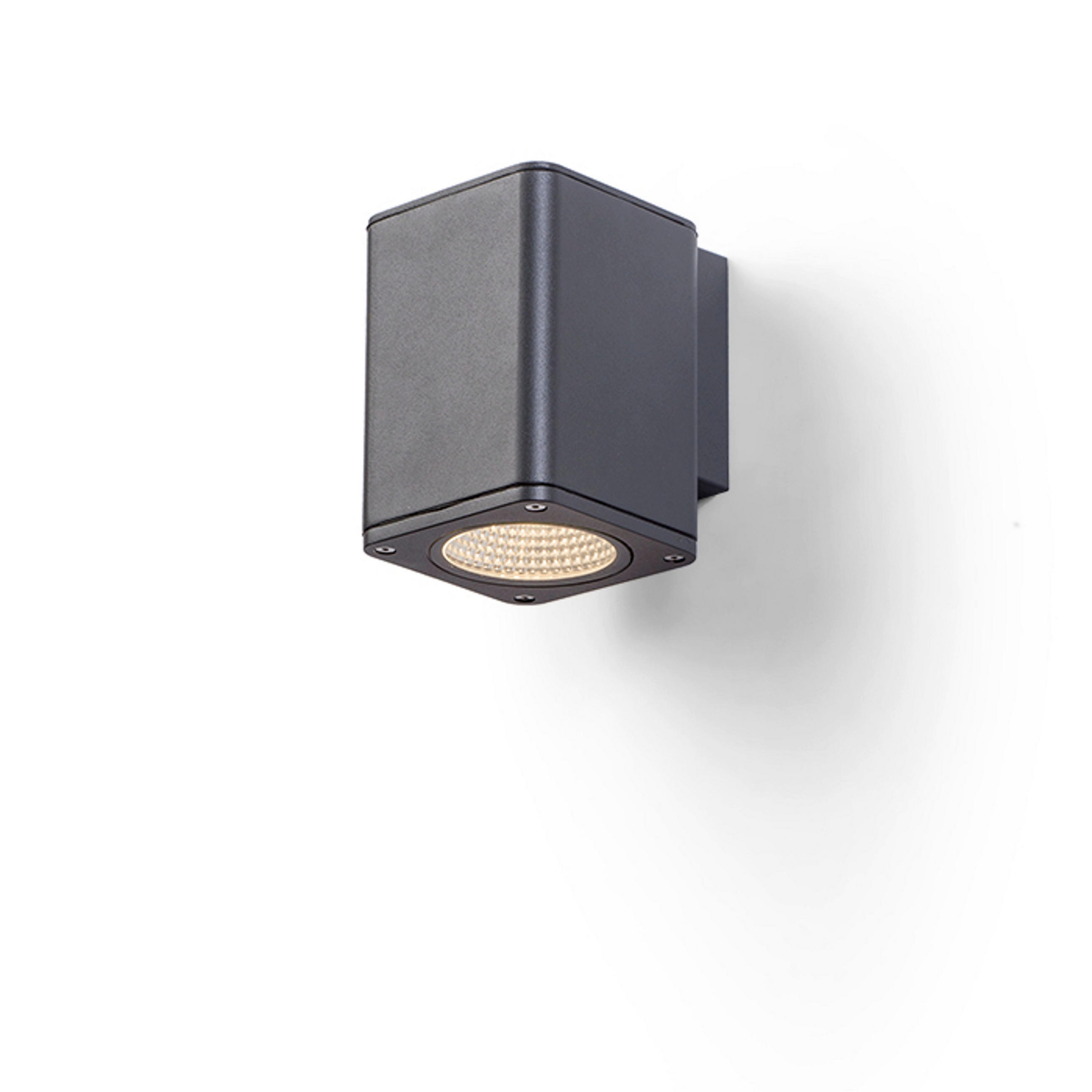 AUSSENLEUCHTE MIZZI SQ I Anthrazitgrau 12 W IP54 - Grau, Metall (10/10/14cm) - Rendl