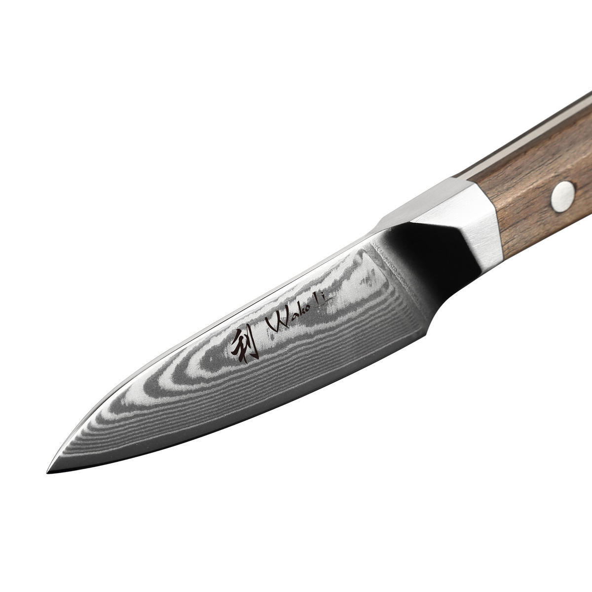 OFFICEMESSER 8 cm - Nussbaumfarben, Holz/Metall (21cm) - Wakoli