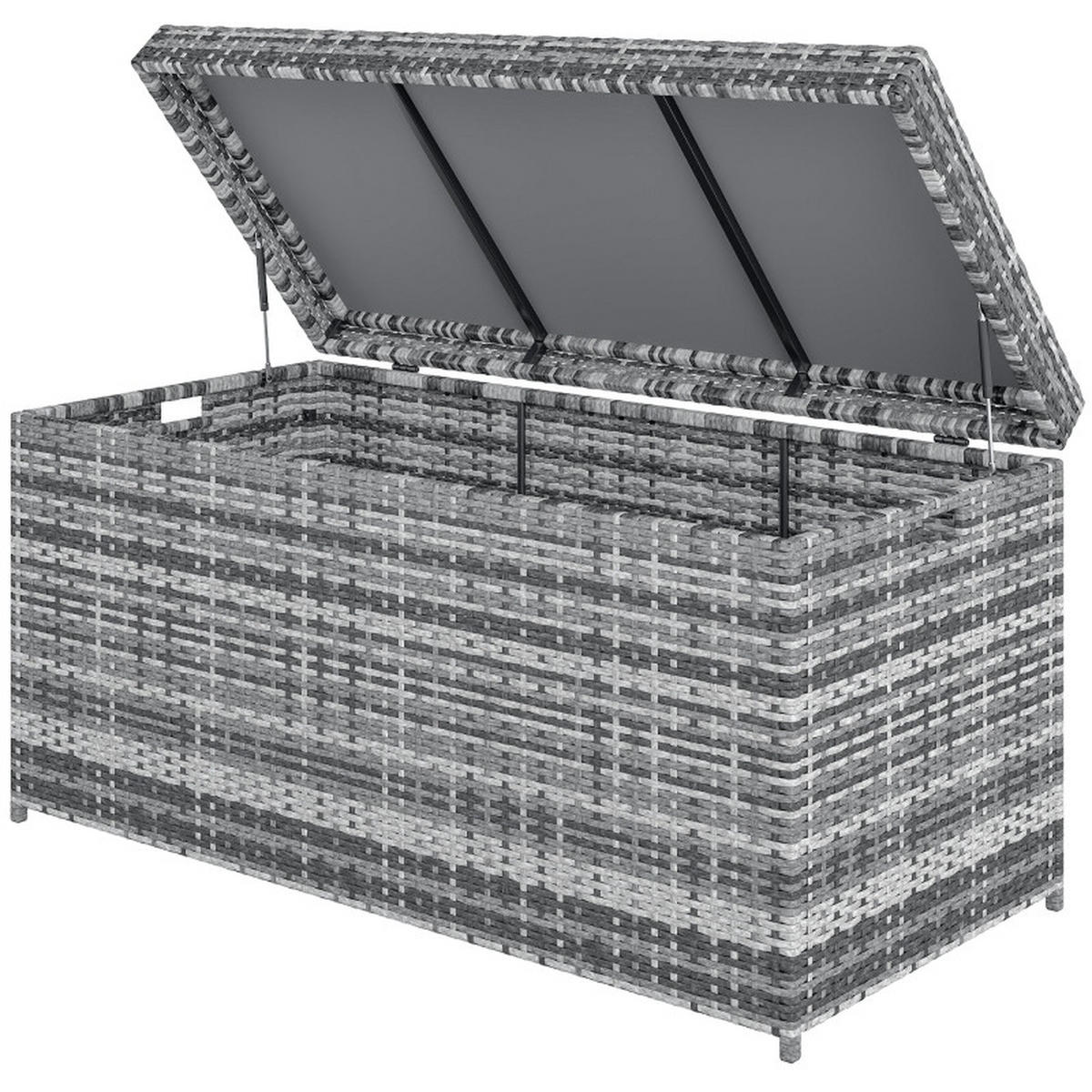 AUFLAGENBOX 380L Dunkelgrau - Grau, Metall (61/65/130cm) - ComfortXL