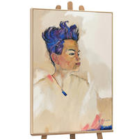 GEMÄLDE Schiele Schattenfugenrahmen Eichefarben 120x80 cm - Eichefarben, Holz (120/80cm) - YS-art gallery