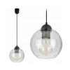 PENDELLEUCHTE Hagen - Transparent/Goldfarben, Glas/Metall (14/14/70cm) - kiki design