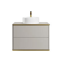 EINZELWASCHTISCH - 80 cm x 47 cm - holz - beige Keliza - Beige, Holz (80/54/47cm) - Vente-Unique