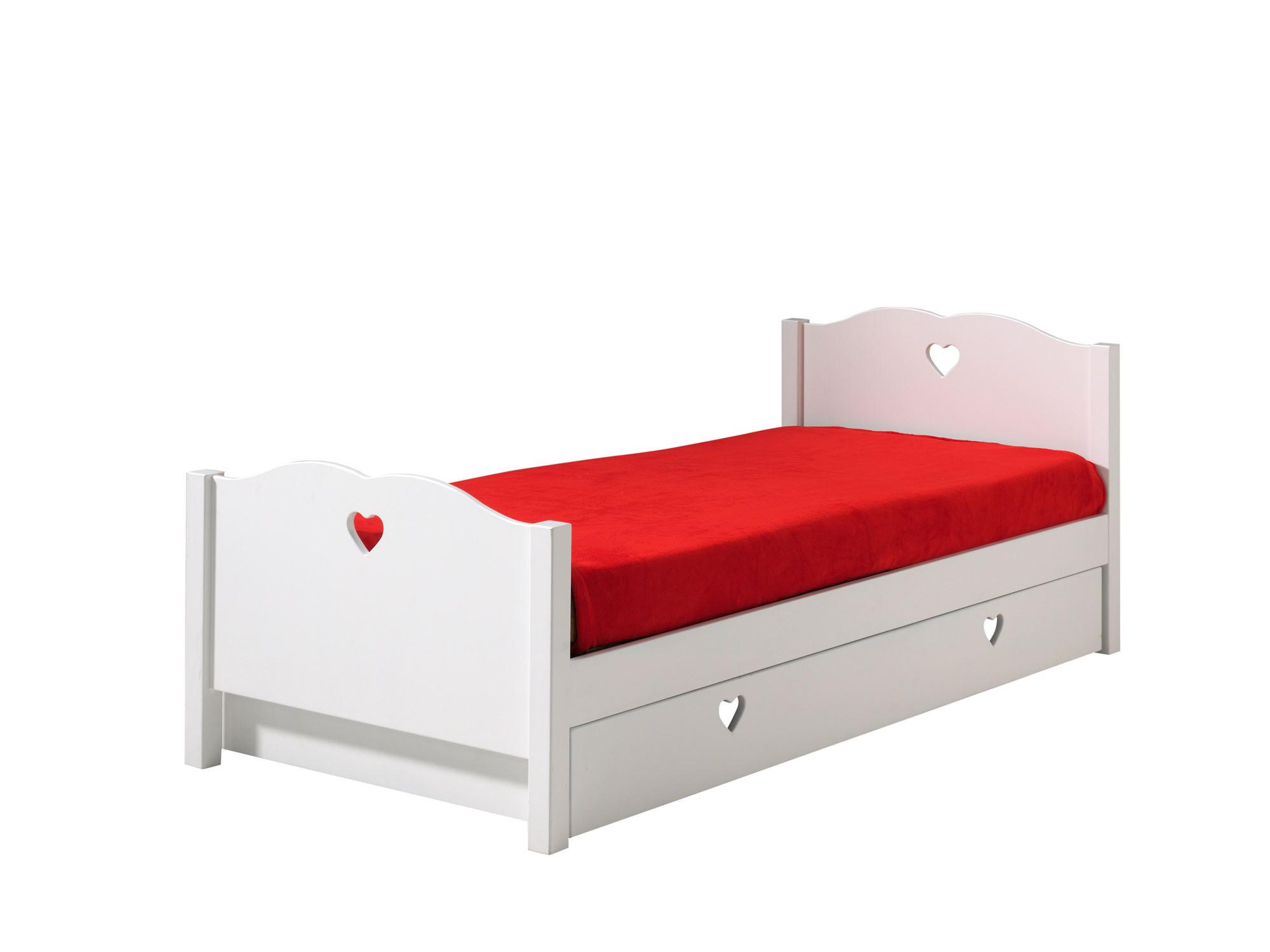 58aufmkessel Einzelbett Weiß 90x200 cm