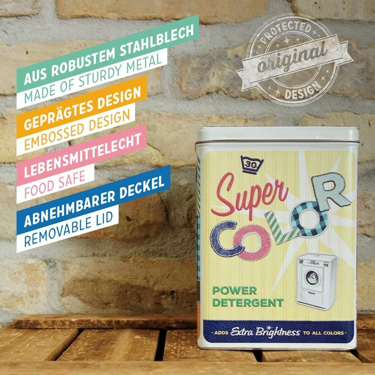 VORRATSDOSE L Home & Country Super Color Detergent - Multicolor, Metall (14/20/10cm) - Nostalgic-Art
