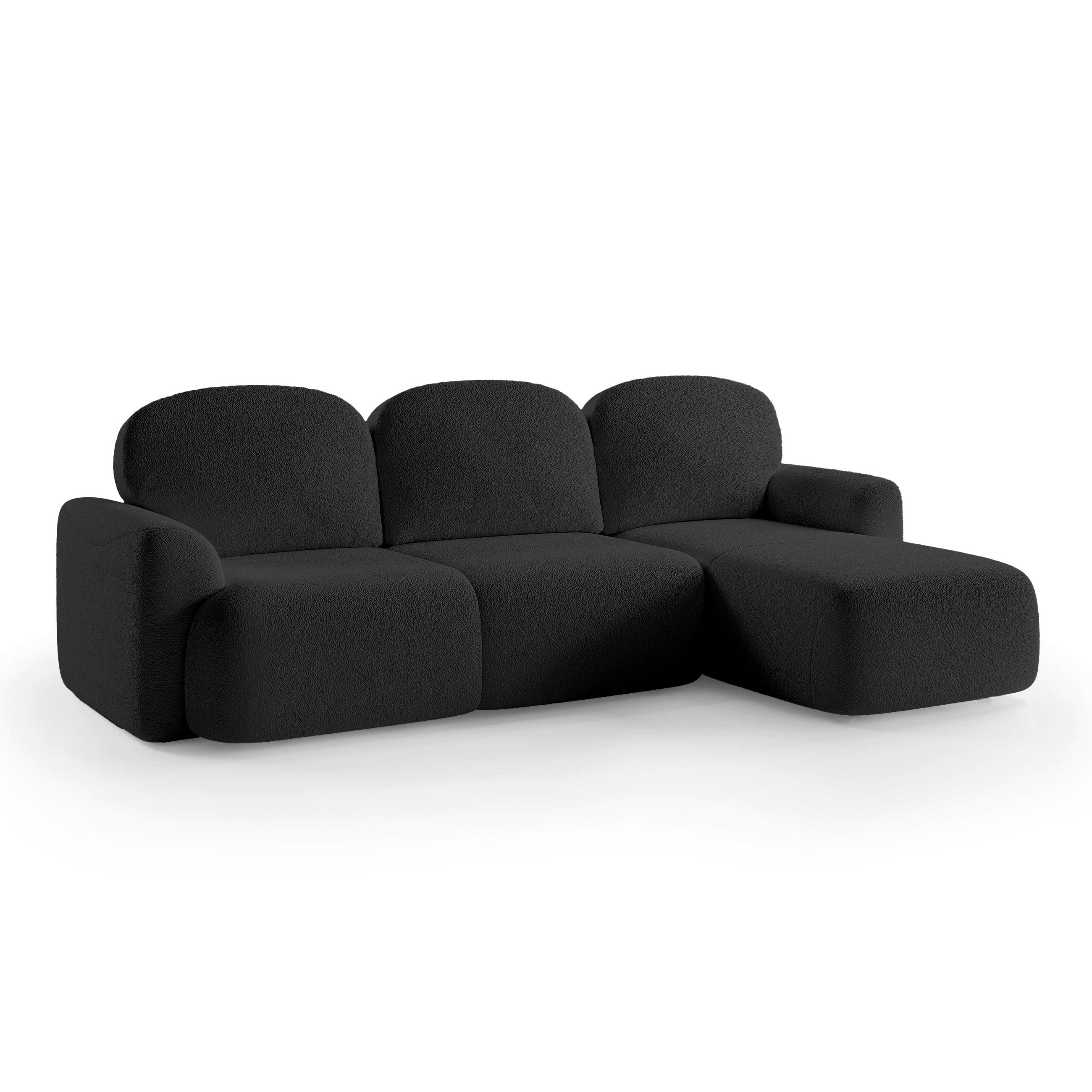 Pillovely Ecksofa Anthrazit 260x95x163 cm