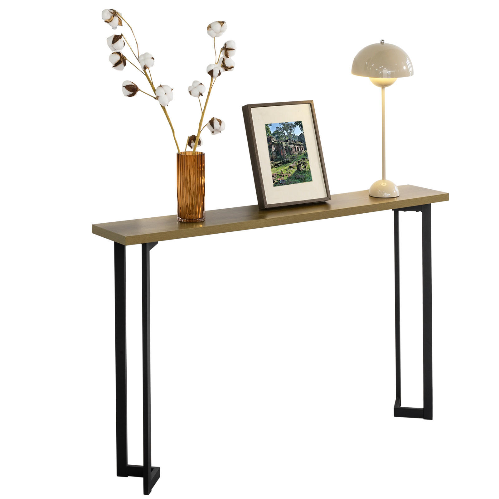 SoBuy KONZOLOVÝ STOLEK DO PŘEDSÍNĚ Světlý dub 120x20x75cm Minimalistický