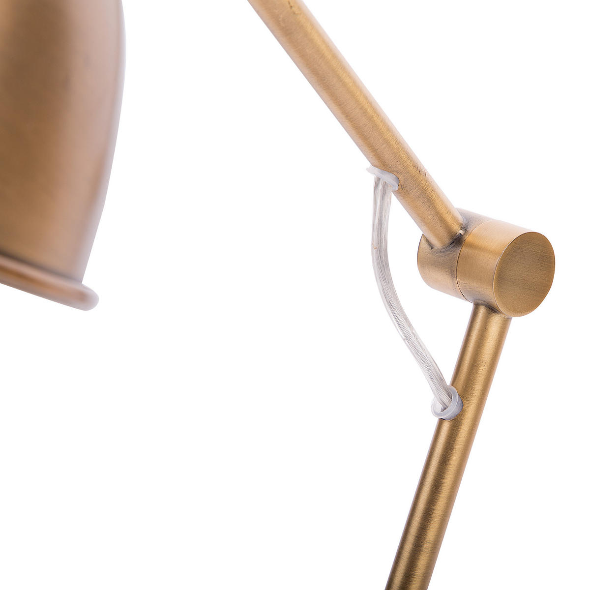 SCHREIBTISCHLAMPE Monsan 12/15/44 cm - Messingfarben, Metall (12/15/44cm) - Beliani