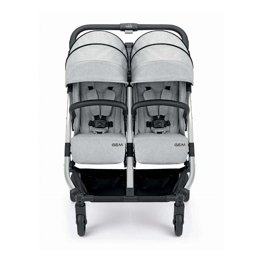 Thumbnail - Cam il Mondo del Bambino S.p.A. Geschwister-Buggy, Grau, Kunststoff, 310x615x750 cm, Baby on Tour, Kinderwagen, Kombikin...