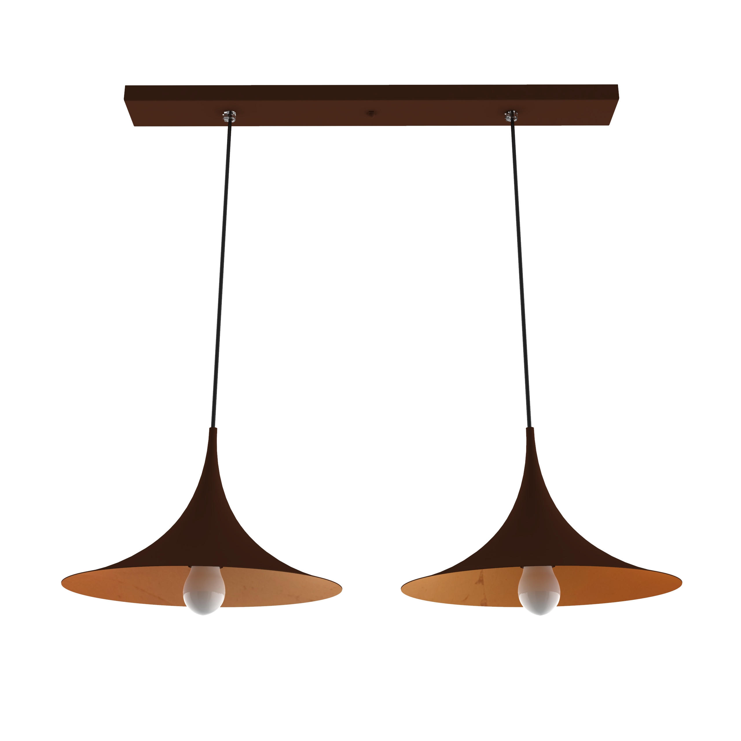 HÄNGELEUCHTE - Braun, Metall (33/70/16cm) - Lumicom