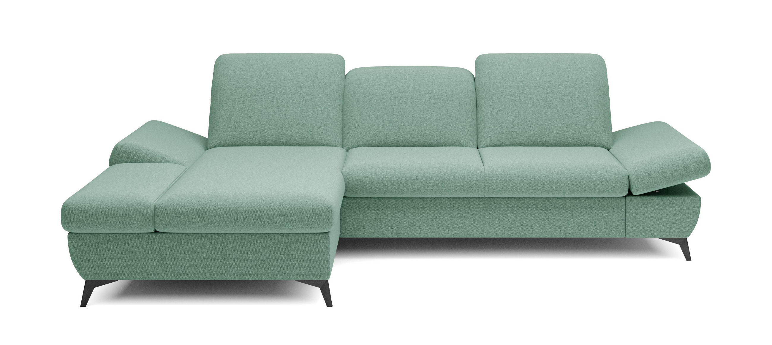 Masseno Ecksofa Salbeigrün 284x166 cm