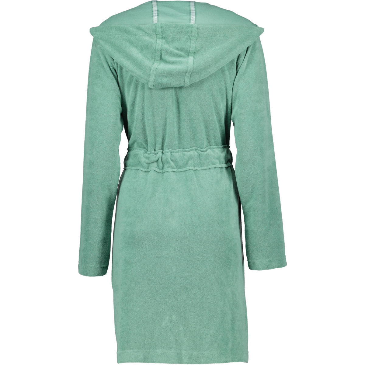 BADEMÄNTEL DAMEN KURZMANTEL MIT KAPUZE TAMPA EVERGREEN - 5525 - Grün, Textil (Snull) - Vossen