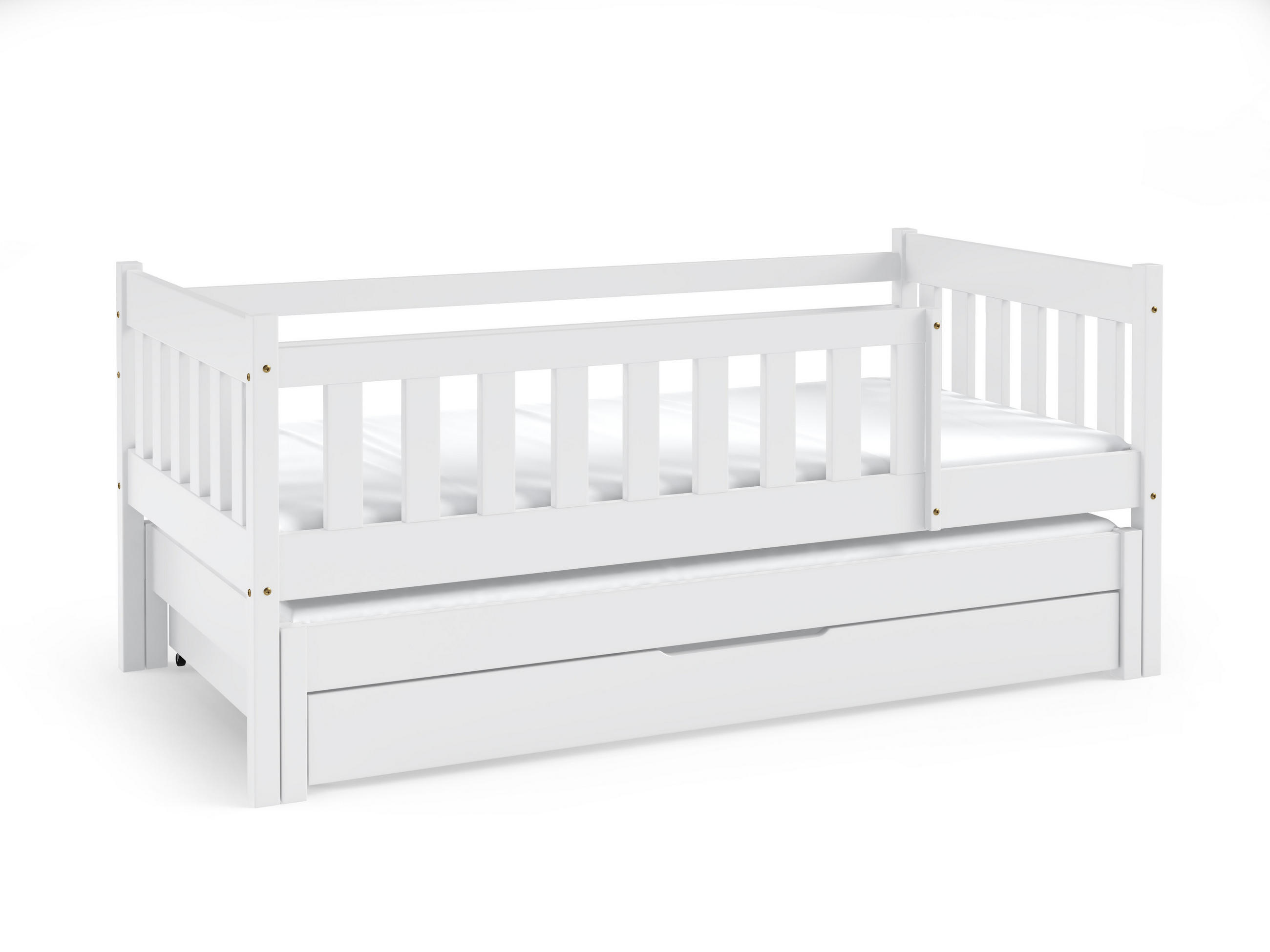 KINDERBETT STELLA 80x160 cm Weiß - Weiß, Holz (80/160cm) - MASSENO