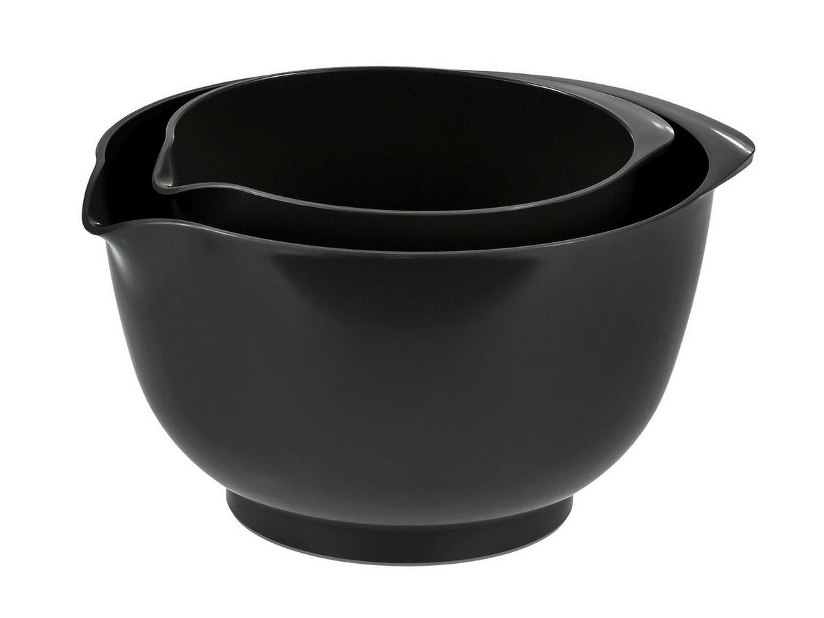 RÜHRSCHÜSSEL-SET Margrethe New schwarz (2tlg) - Schwarz, Kunststoff (21/15cm) - Rosti