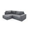 ECKSOFA Natalia Xl - Grau, Holzwerkstoff/Textil (182/245cm) - Fun Möbel