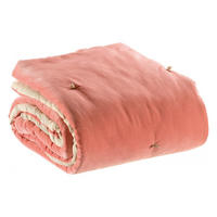 PLAID MIT GEKNOTETEN PUNKTEN Elise pfirsich 140 x 200 cm - Rosa, Textil (140/200cm) - Vivaraise
