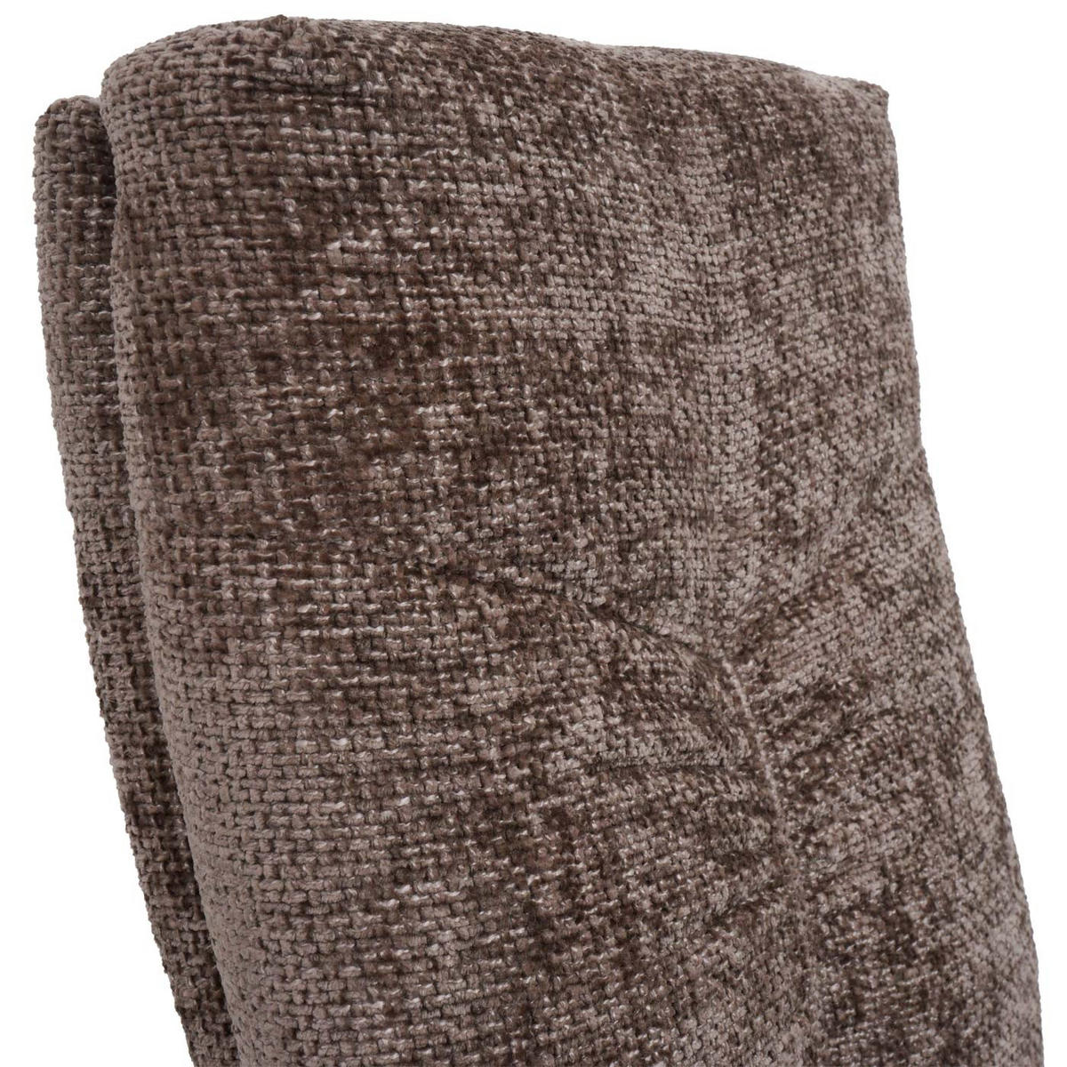 ESSZIMMERSTUHL 6er-Set gepolstert 105x46x60cm Sitzhöhe 53cm Metall Stoff/Textil Chenille Braun - Braun, Textil (46/105/60cm) - CHEFGASTRO