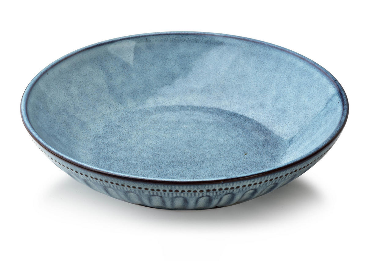 SCHALE Basic Nature Blau 22/22/5 cm Keramik - Blau, Keramik (22cm) - Mondex