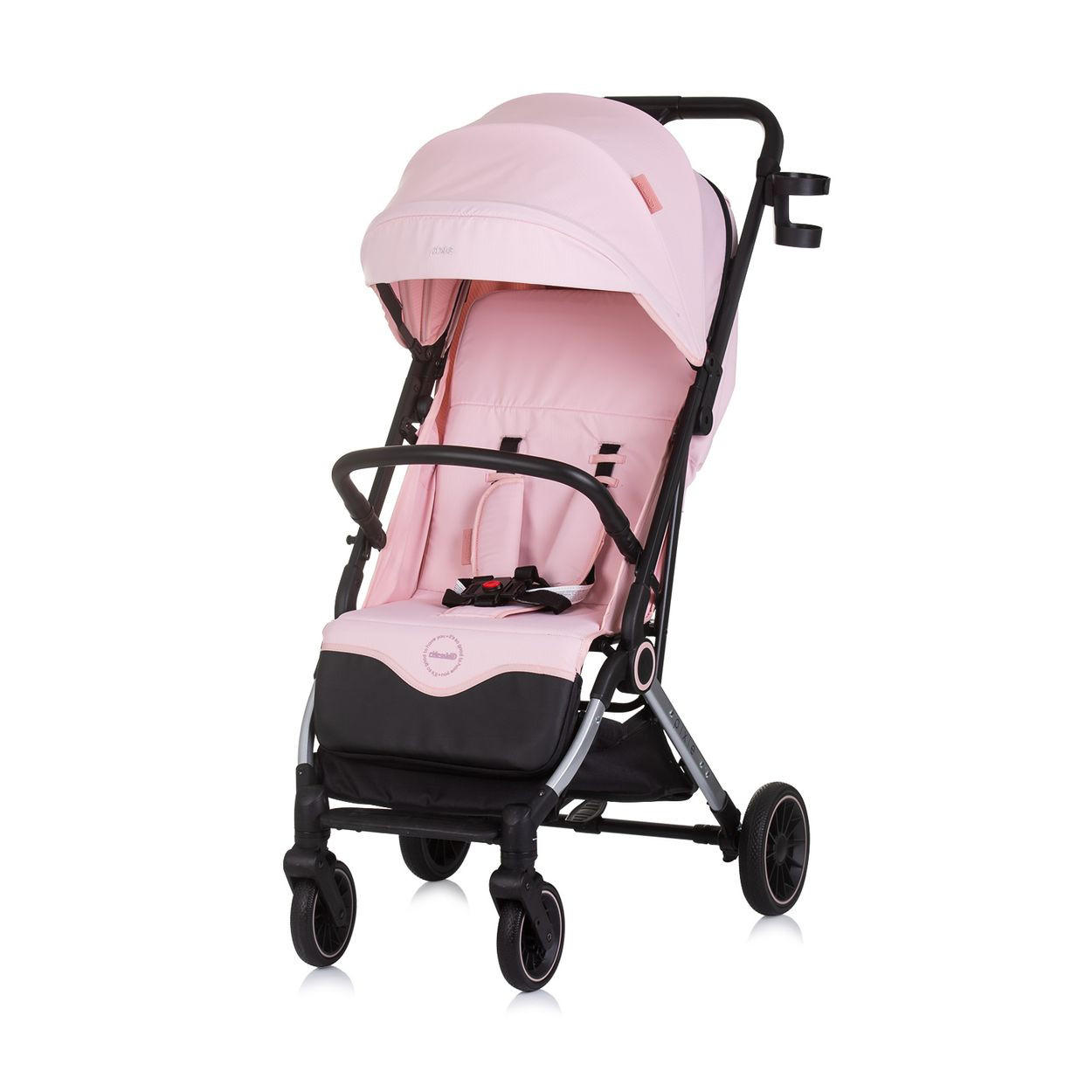 BUGGY Pixie pink zusammenklappbar Getränkehalter Korb 22 kg - Pink, Metall (78/53/104cm) - Chipolino